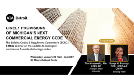 Register Now: Likely Provisions of Michigan’s Next Commercial Energy Code